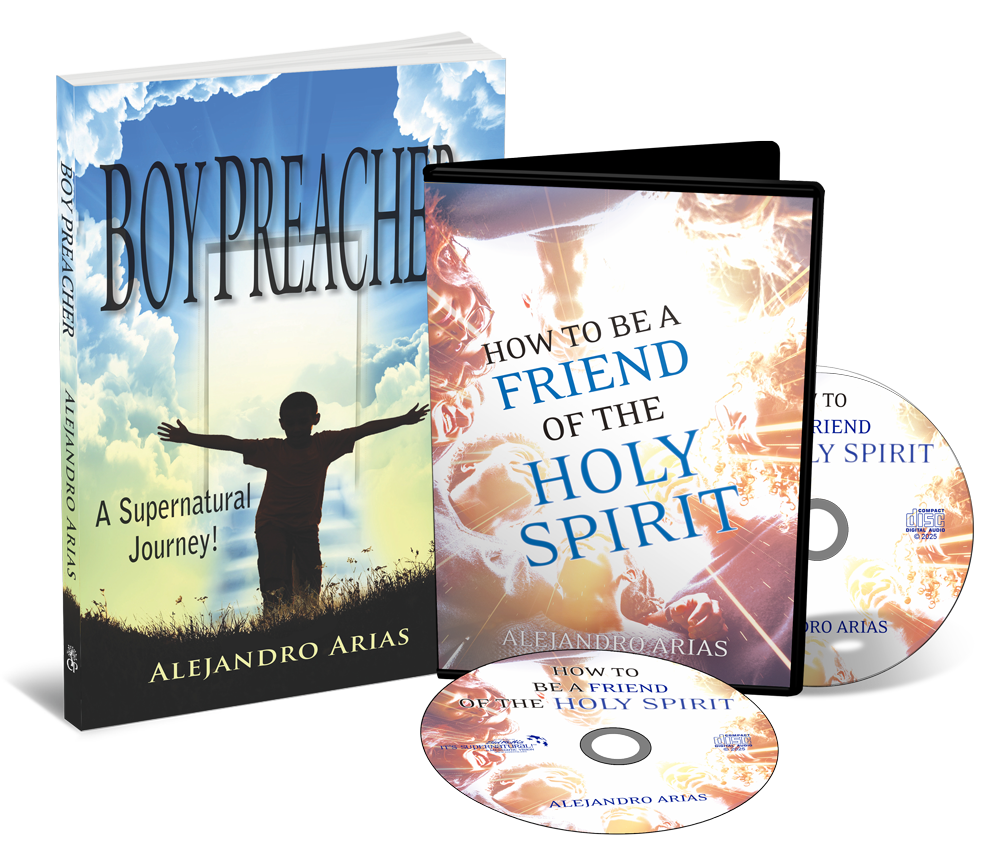 Boy Preacher & How to be a Friend of the Holy Spirit (Book & 2-CD/Audio Series) by Alejandro Arias; Code: 10078