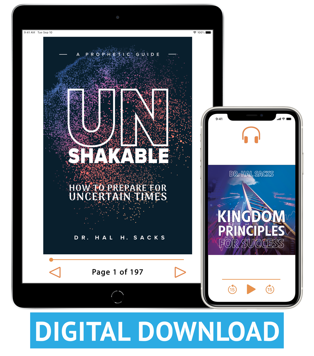 Unshakable, Kingdom Principles for Success & Praying Kingdom Principles for Your Success at Work (eBook, Audio Teaching & Digital Pamphlet) by Dr. Hal Sacks; Code: 10075D