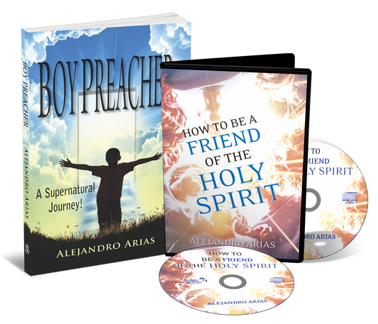 Boy Preacher & How to be a Friend of the Holy Spirit (Book & 2-CD/Audio Series) by Alejandro Arias; Code: 10078