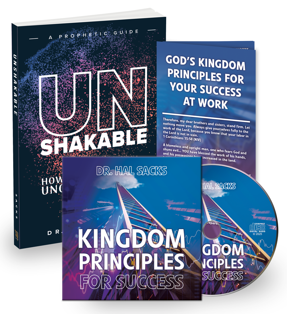Unshakable, Kingdom Principles for Success & Praying Kingdom Principles for Your Success at Work (Book, CD & Pamphlet) by Dr. Hal Sacks; Code: 10075